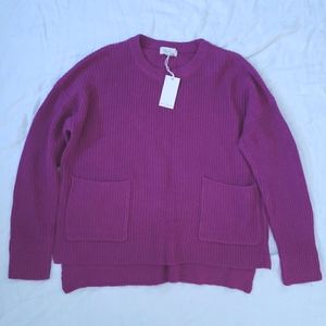 Melloday Fuchsia Pink Pull Over Knit Sweater